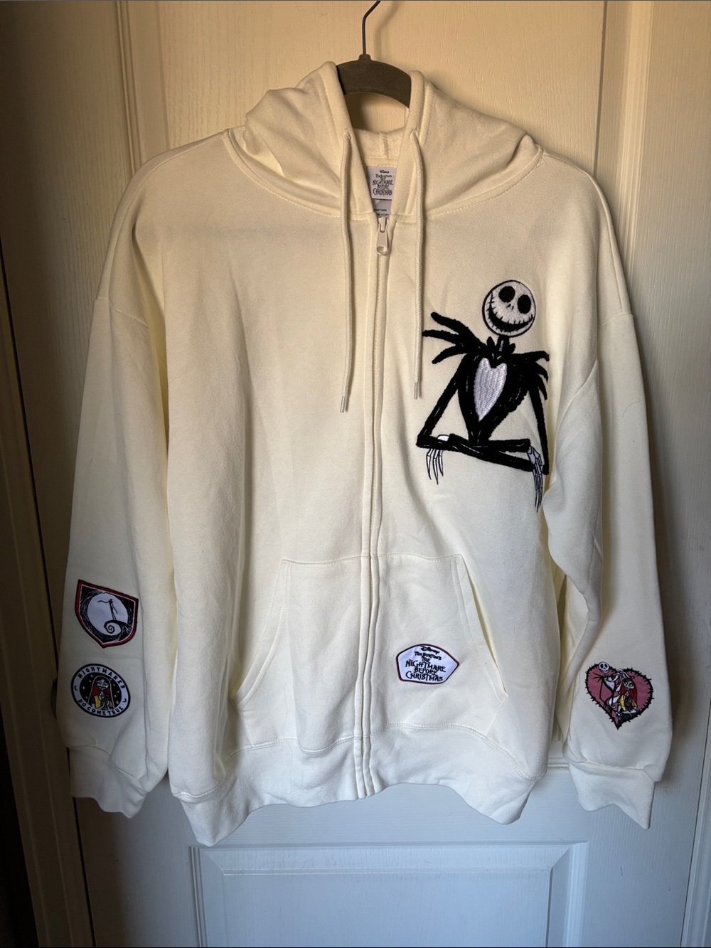 Disney Nightmare Before Christmas Jack Skellington Hoodie NWT XL